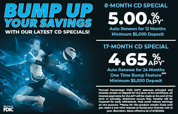 Bank of Wisconsin Dells CD Specials
